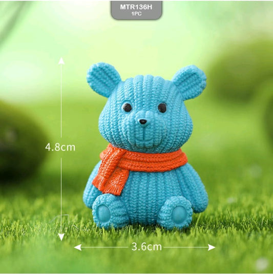 1 Pcs Teddy Bear Miniature Model MTR136h