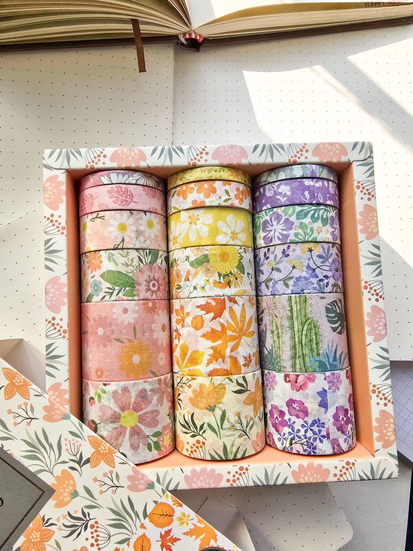 Xmjd3064 Washi Garden Party Flower Series Tape Collection | 18 Rolls* 2m