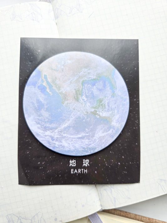 Zs18568 Planet Sticky Notes Earth | 30 pcs 76*76mm
