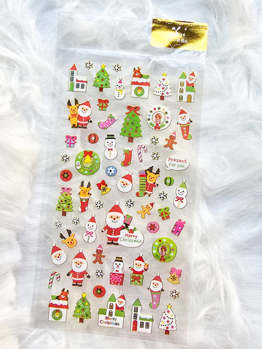 Slvc03 Christmas Transparent Sticker Sheet |1 sheet