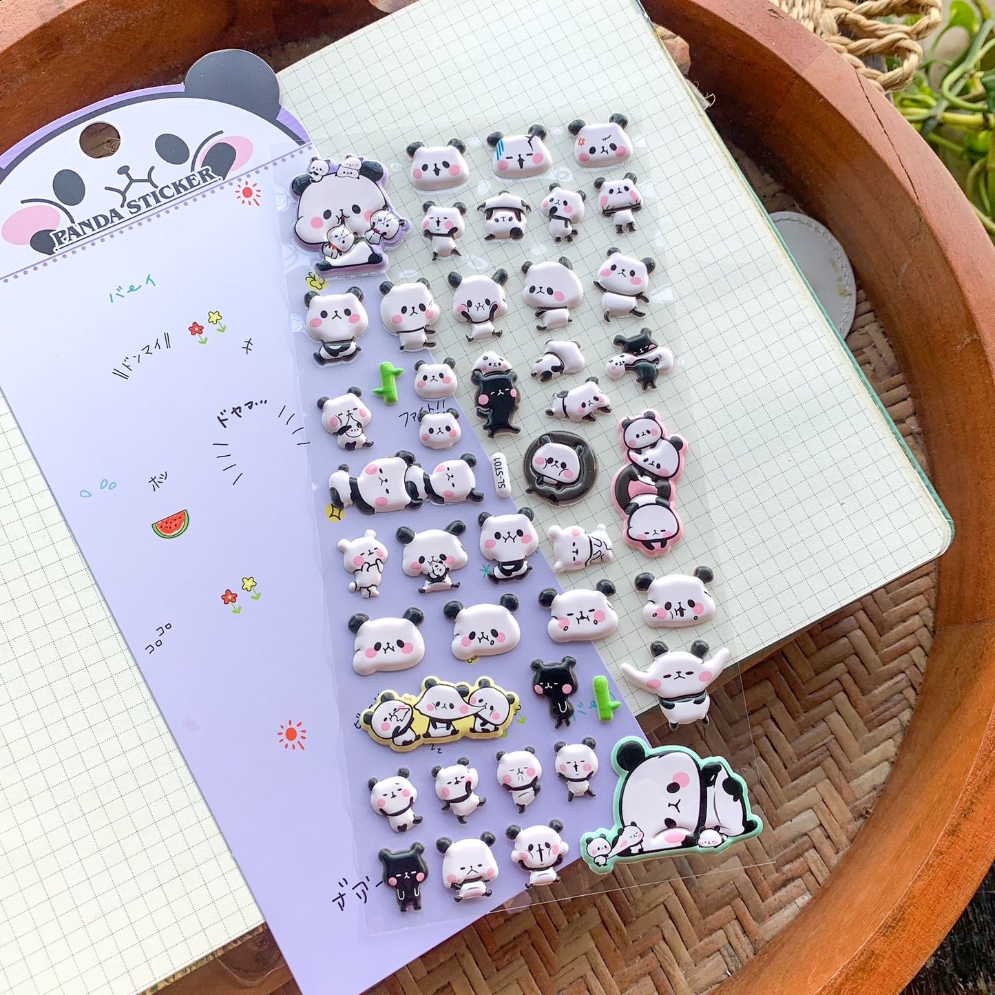 SLST01 - 3D Puffy Decorative Stickers Panda | 1 sheet