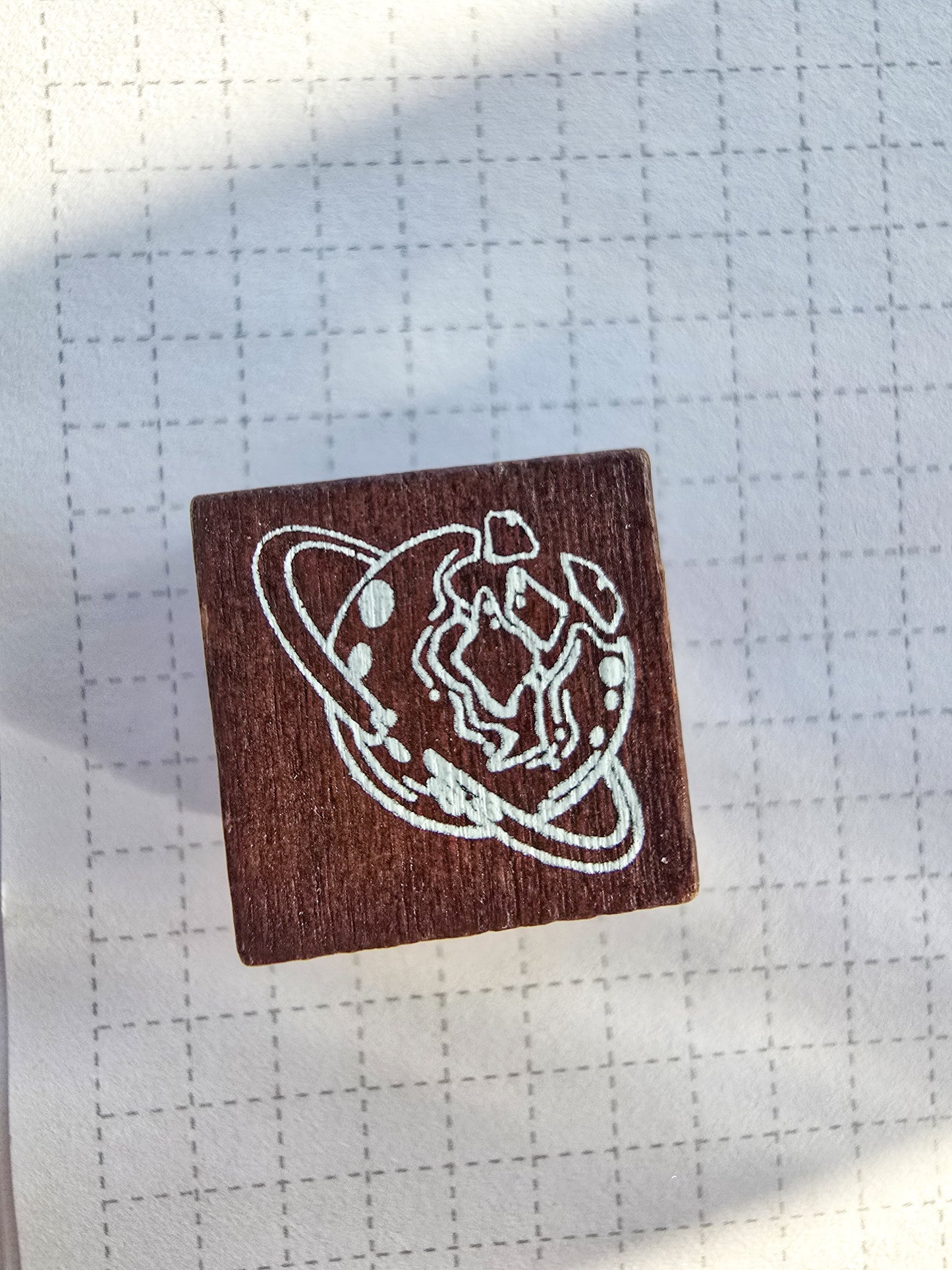 YYMY101-5 Wooden Stamp Space And Time