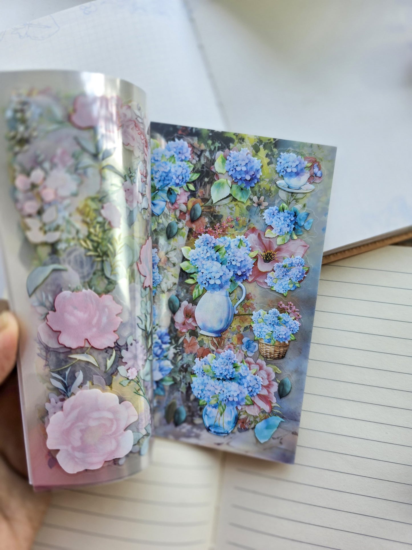 Wyhz 403|G6| PET Sticker Book Floral | Berry | 20 Pages 14x10cm