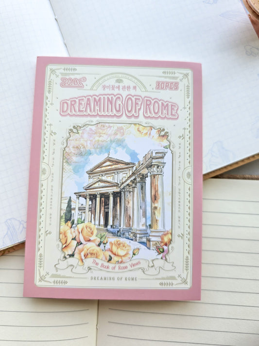 Gjdc602 Journal Paper Book | Dreaming Of Rome | 30 Pages 100*140mm