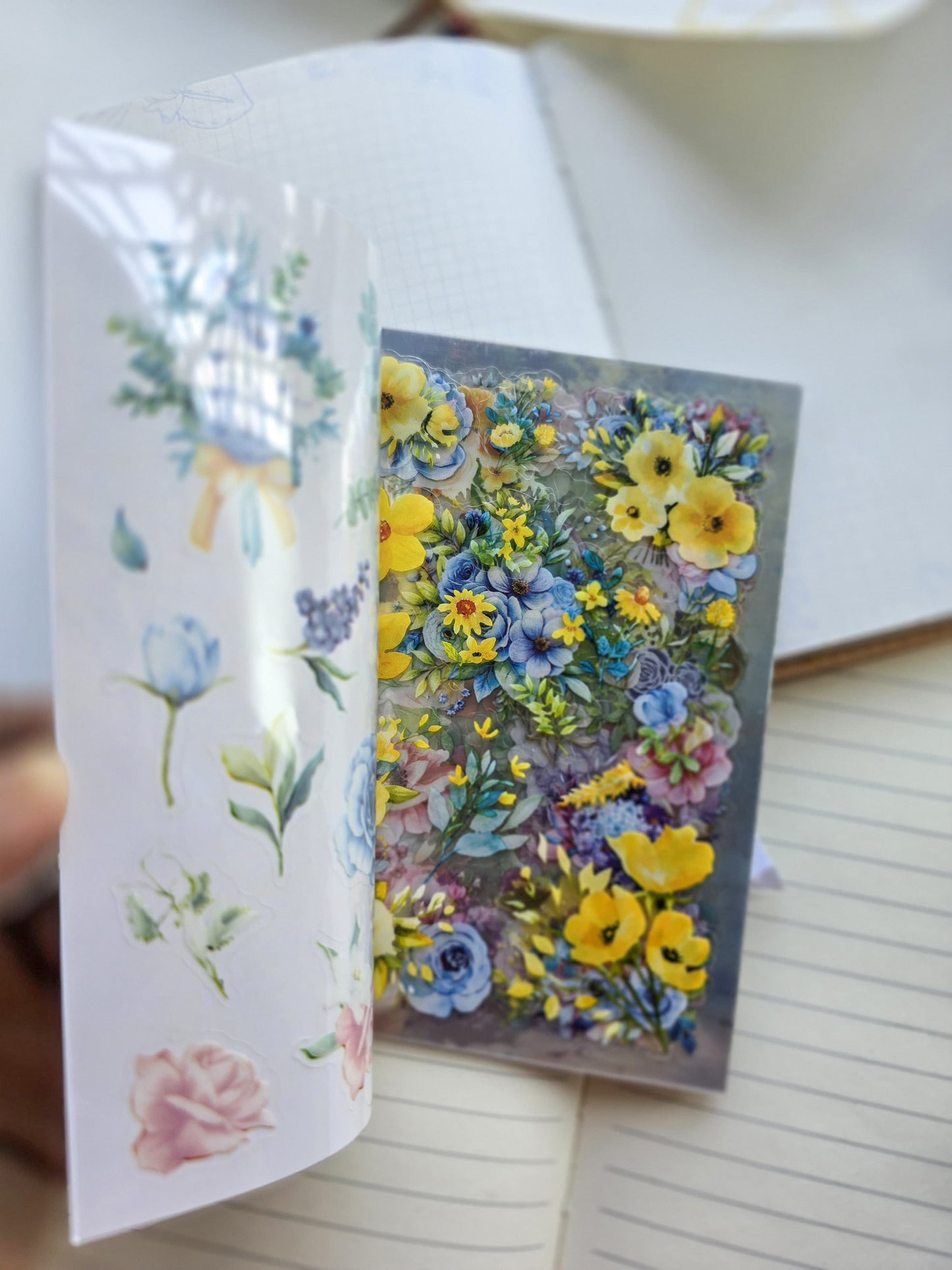 Wyhz 403|G6| PET Sticker Book Floral | Berry | 20 Pages 14x10cm
