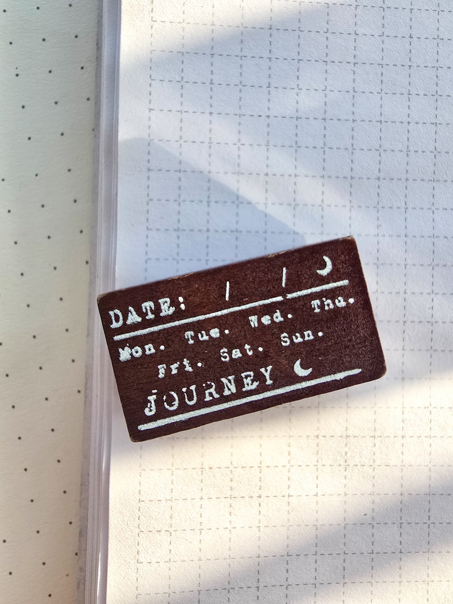 YYMY101- 2 Wooden Stamp Space And Time