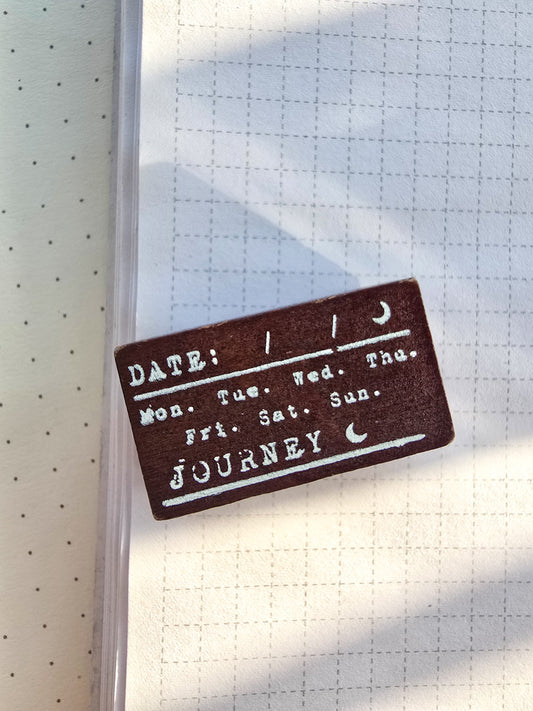 YYMY101- 2 Wooden Stamp Space And Time