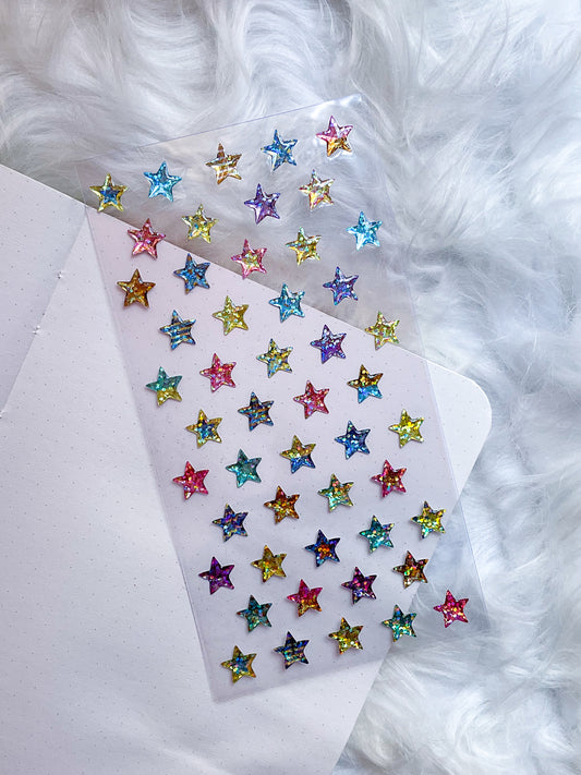 ZW-BQ1-8| Dazzle Sticker | 3D | Starts Sticker |