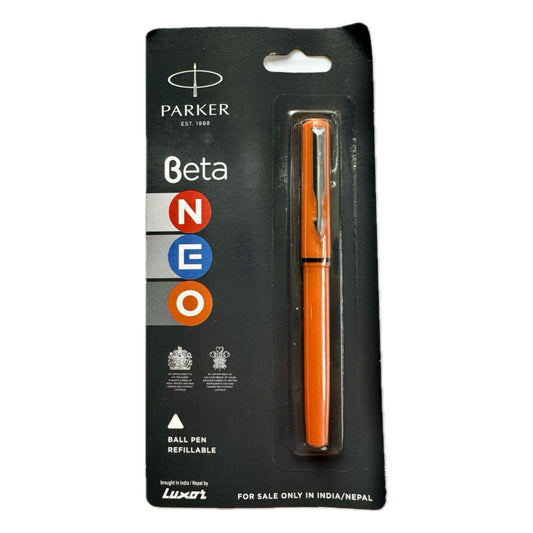 Parker Beta Ball pen  Orange | Fine Point | Blue Ink | Refillable