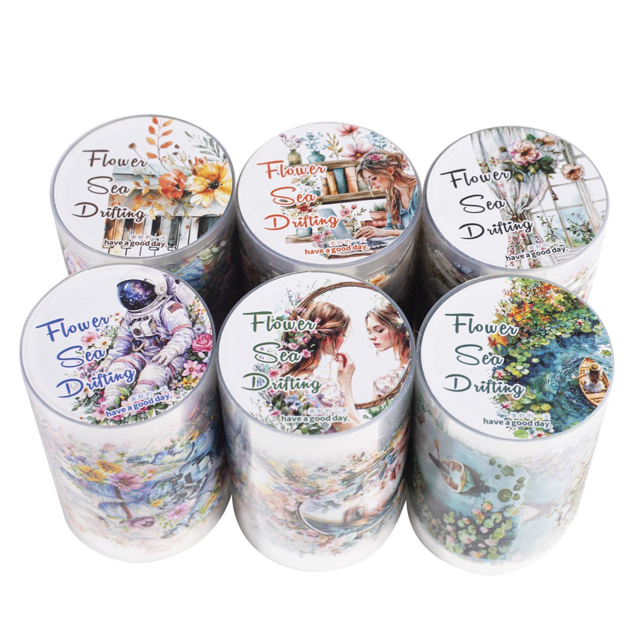 Hhyl005 The Sea Drifting Sticker roll Pet Sticker | 60mm*2m