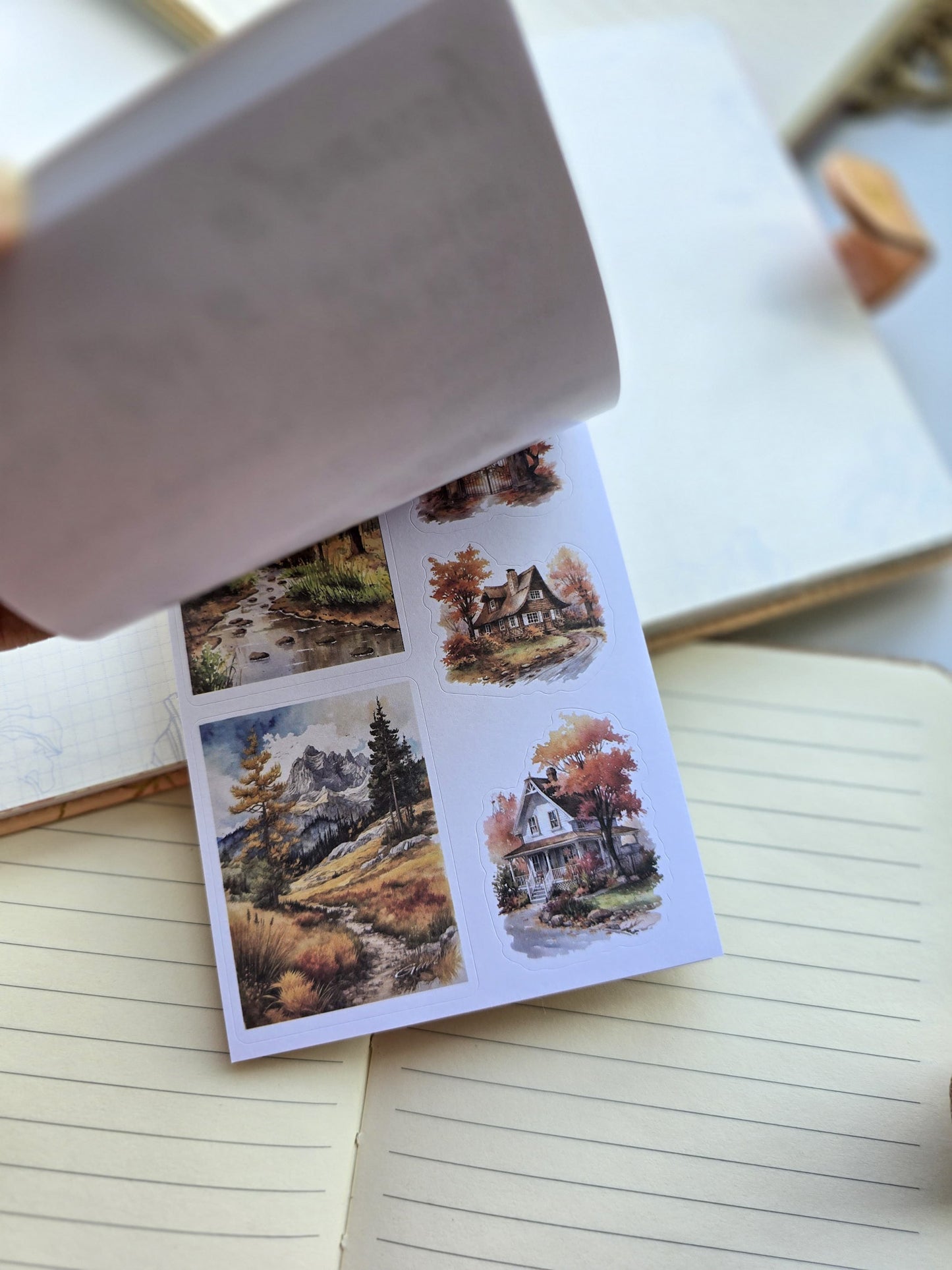 Smjsg402 Paper Sticker Book | Coffee Enjoyable | 20 Pages 100*145mm PreCut Sticker