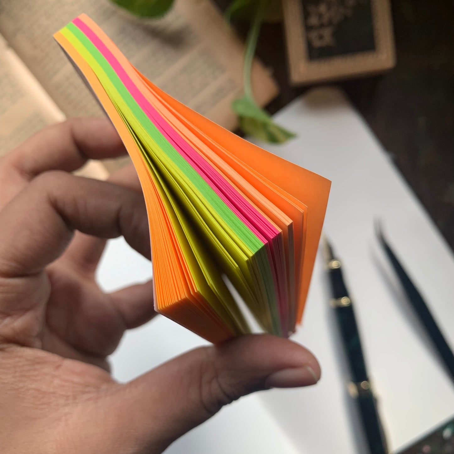 STICKY NOTE Neon 5 colors | 3x4 Inch | Each Color 20 Pcs | Total 100 Pcs