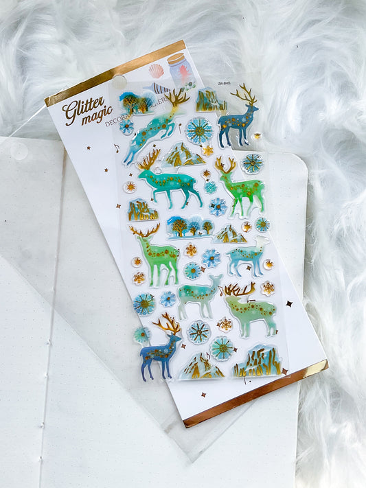 ZW-BH01| Glitter Magic | Decorative Stickers | 3D|