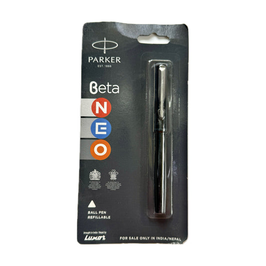 Parker Beta Ball pen  Black  | Fine Point | Blue Ink | Refillable