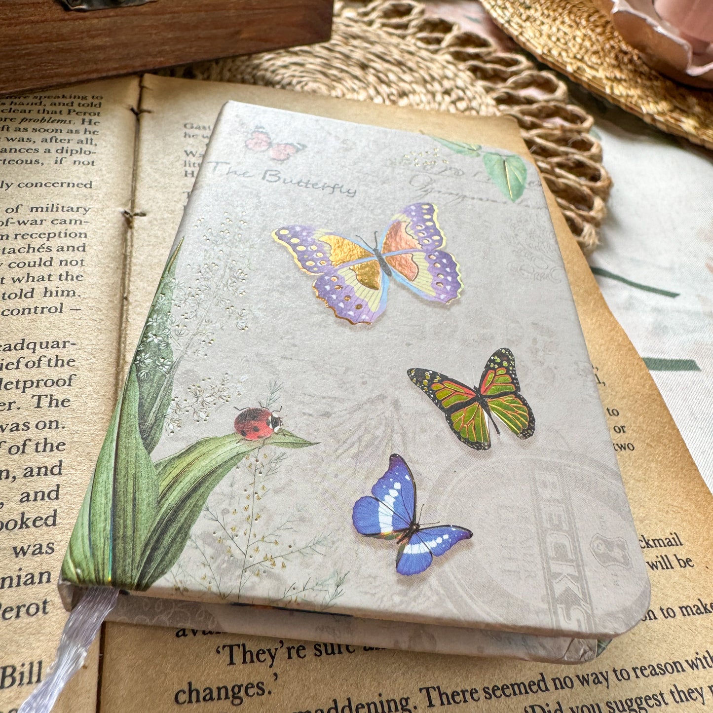 Butterfly Mini Notebook vintage 3781-14L   A | Notebook A7 | Diary