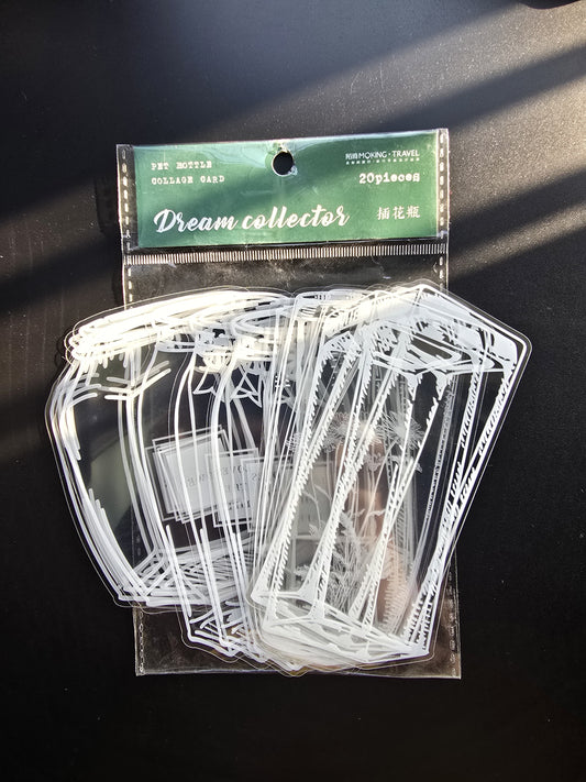 Rmlm002 Transparent Jar Sticker | Dream Collector series | 4*5 20 pcs. 95*140mm