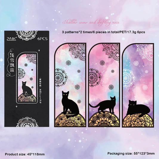 CCXM604 - bright star meow series of books pet bookmarks small gift ideas senior sense