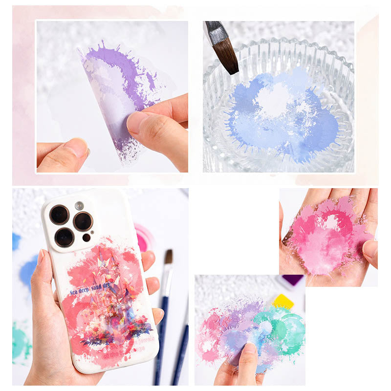 CSMZJ601 - sticker bag color dream series creative film waterproof pet material sticker 15 into