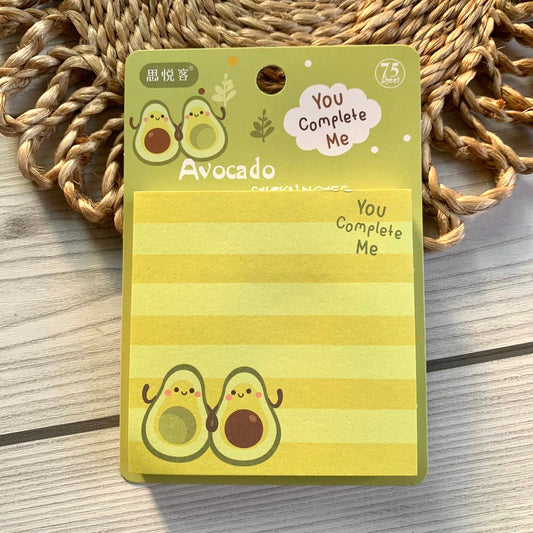 SYK0030 -b  Fancy Sticky Note Pad Avocado