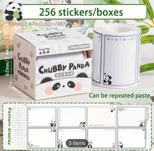 KBX2279 APA  - 256 pcs Kawaii Sticker Roll White