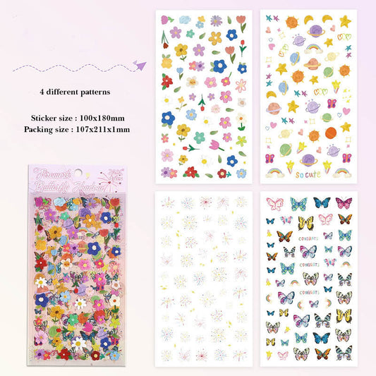 DMXH402 - sticker bag retro recycling set series hand account material mobile phone box creative stickers