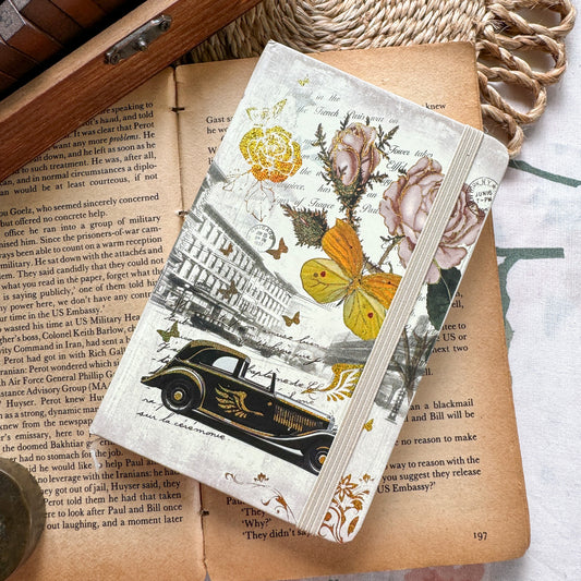 Vintage Car Mini Notebook 5702-1 b |  Notebook A6 | Diary