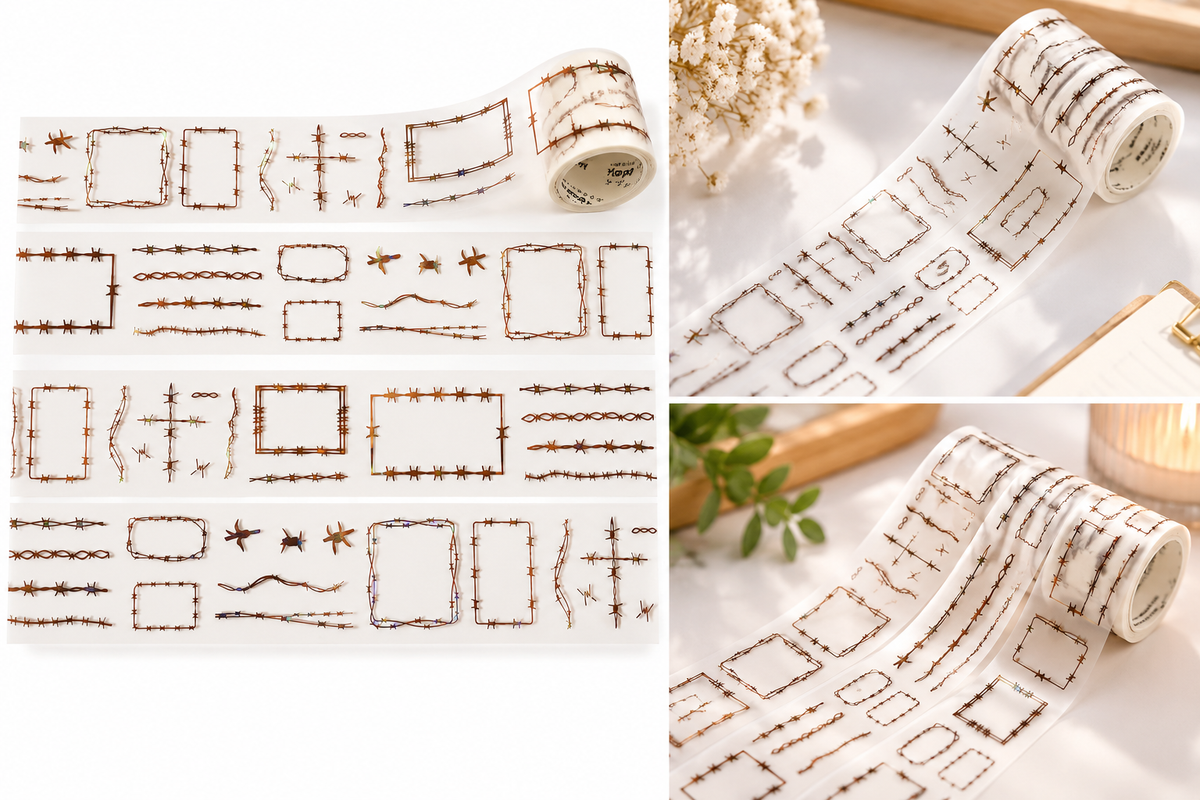 MHD-JJTM006-Transparent PET Sticker Roll | 40 mm | 2mtr
