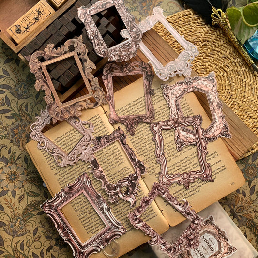 MG0240548 Vintage Frame Paper Cutout 80*100Mm 10Pc