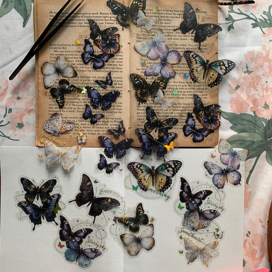 Pphd001 Graceful Butterfly Sticker 20Pc