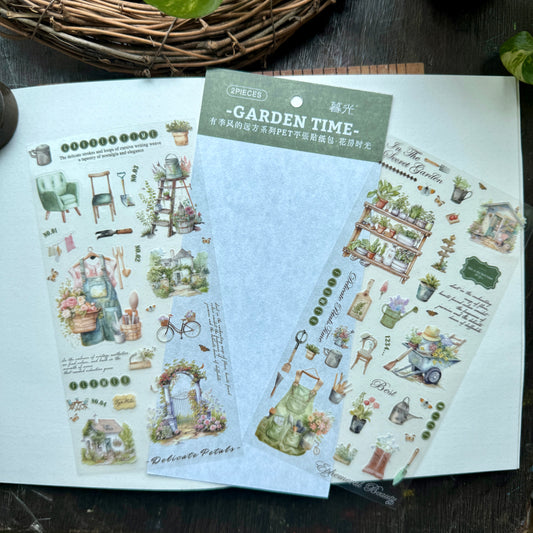 Mg0230745 Garden Time Sticker 2 Sheets