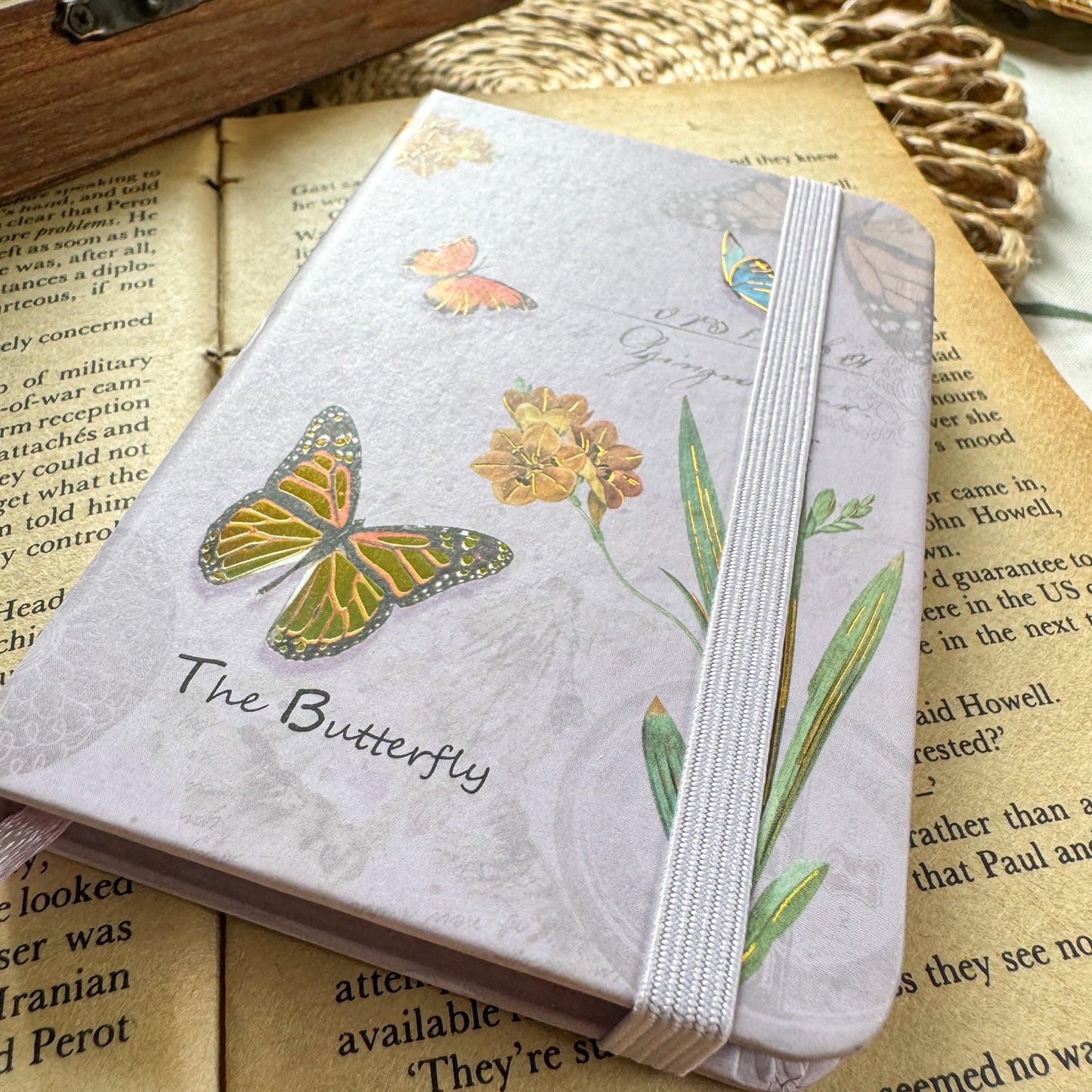 Butterfly Mini Notebook vintage 3781-14L   B | Notebook A7 | Diary