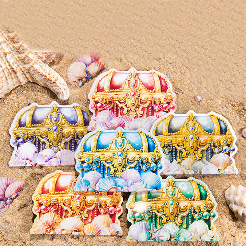 Hbbz004 Treasures On The Beach Deco Sticker 20Pc