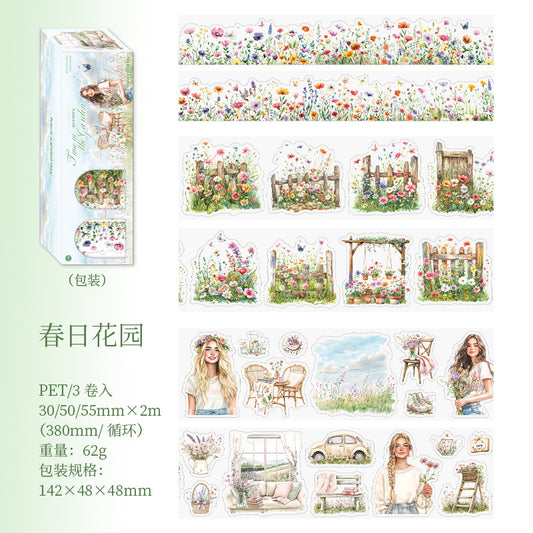 MHD-HYSG01-Transparent PET Sticker Roll Set of 3 | 30m | 50mm | 55mm | 2 Mtr Each
