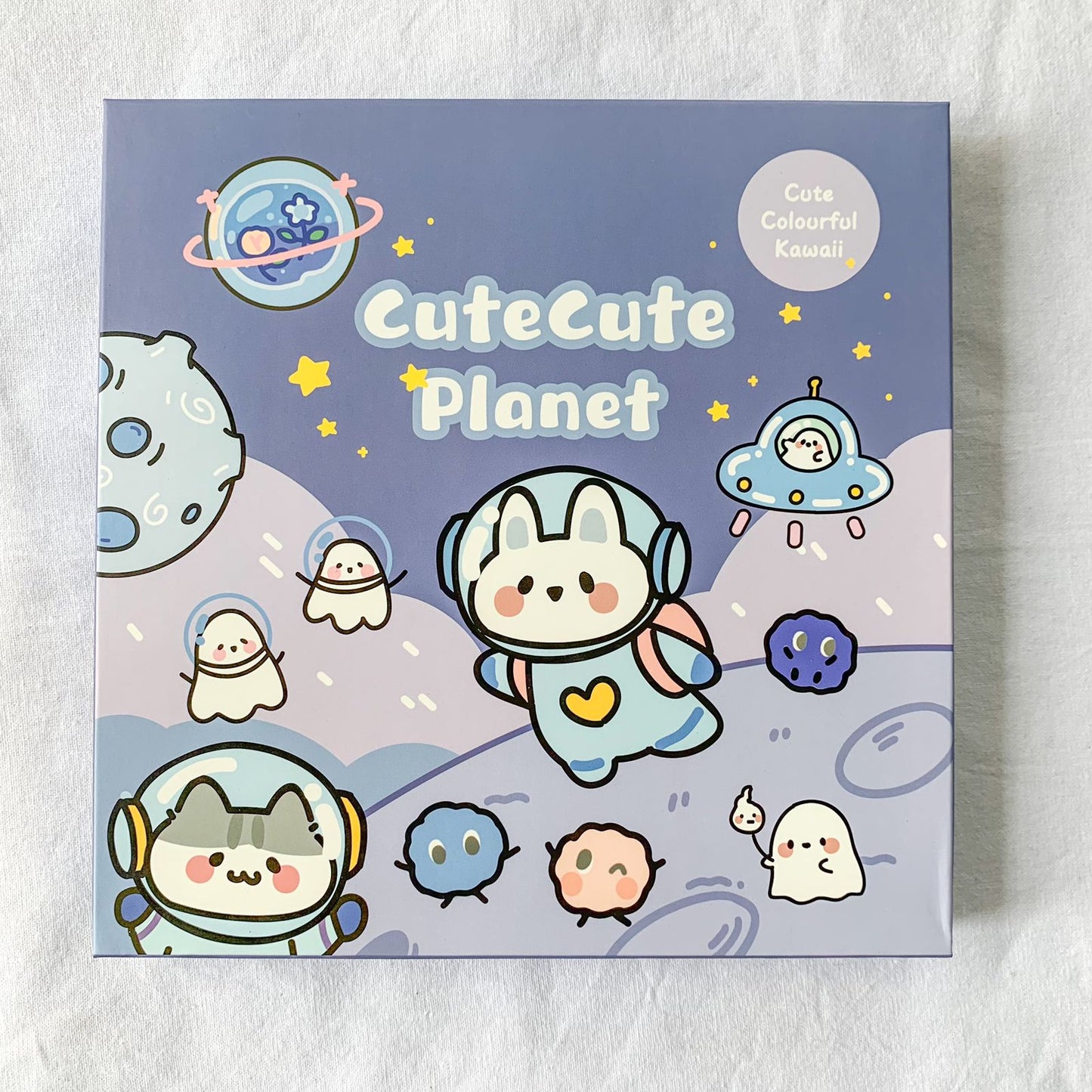 DSKQ22111 - Kawaii Decorative Sticker Pack | Cute Cute Planet | Cartoon Kawaii Series | 80*80mm | 100 Sheets