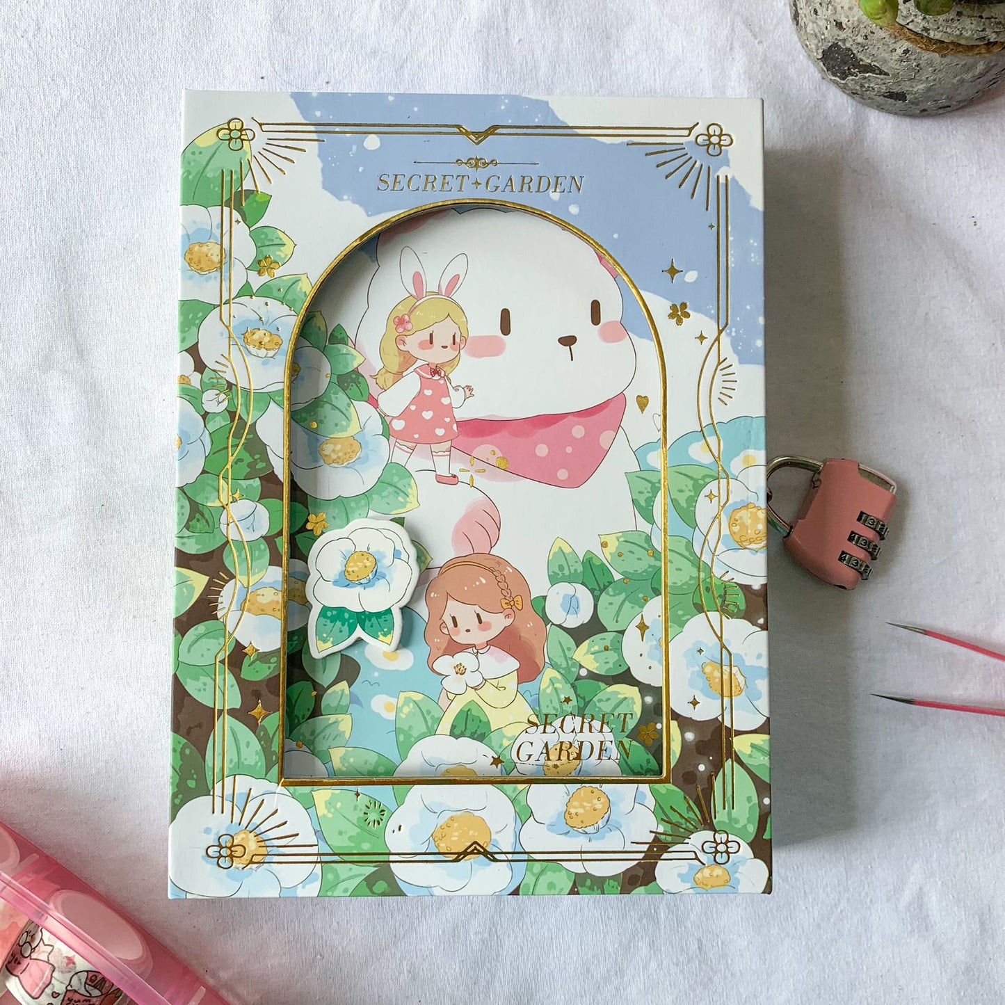 NB32K1978 - #4 Secret Garden Kawaii Notebook | Size: 12.8 X 18.6