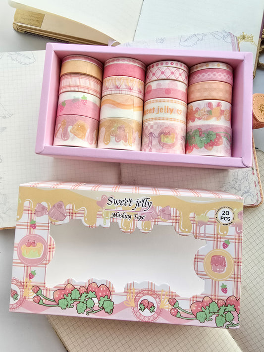 #5 Washi Tape Set of 20 Washi tapes | Japanese Washi Paper | 2 Meter each