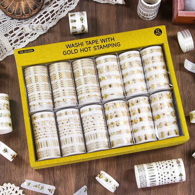 1 pcs Random Washi Tape Set of 5 Foiled Washi tapes | 2 Meter each | 15cm