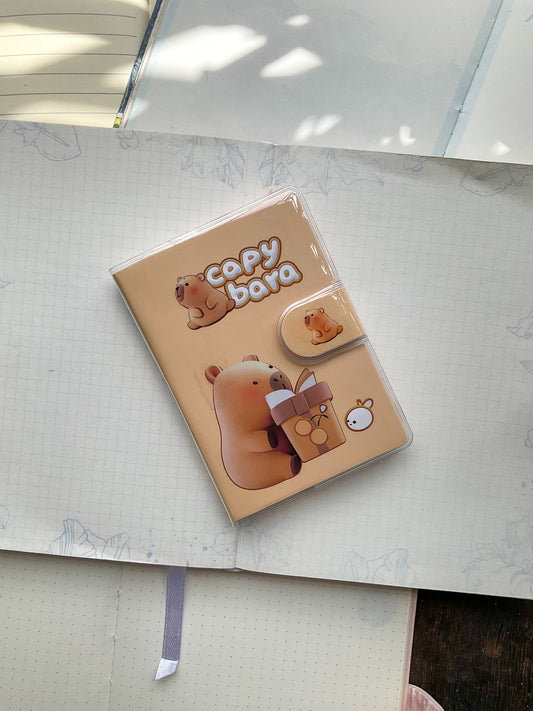 Capybara 150042 A7 Soft Cover Velcro-lock Notebook Ruled 80*2 Pages