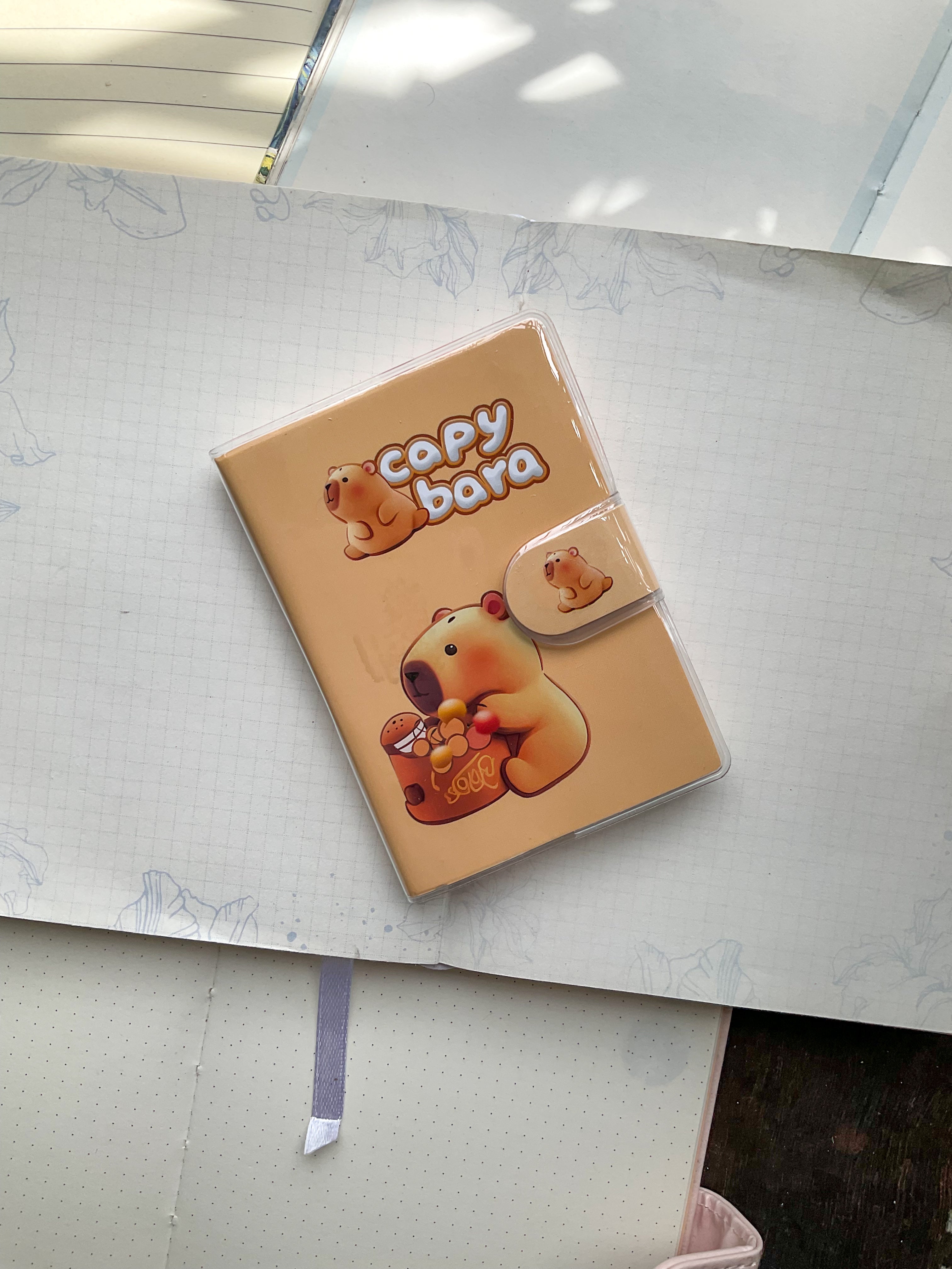 Capybara Lock In Capybara 150042 A7 Soft Cover Velcro-lock Notebook Ruled 80*2 Pages ...