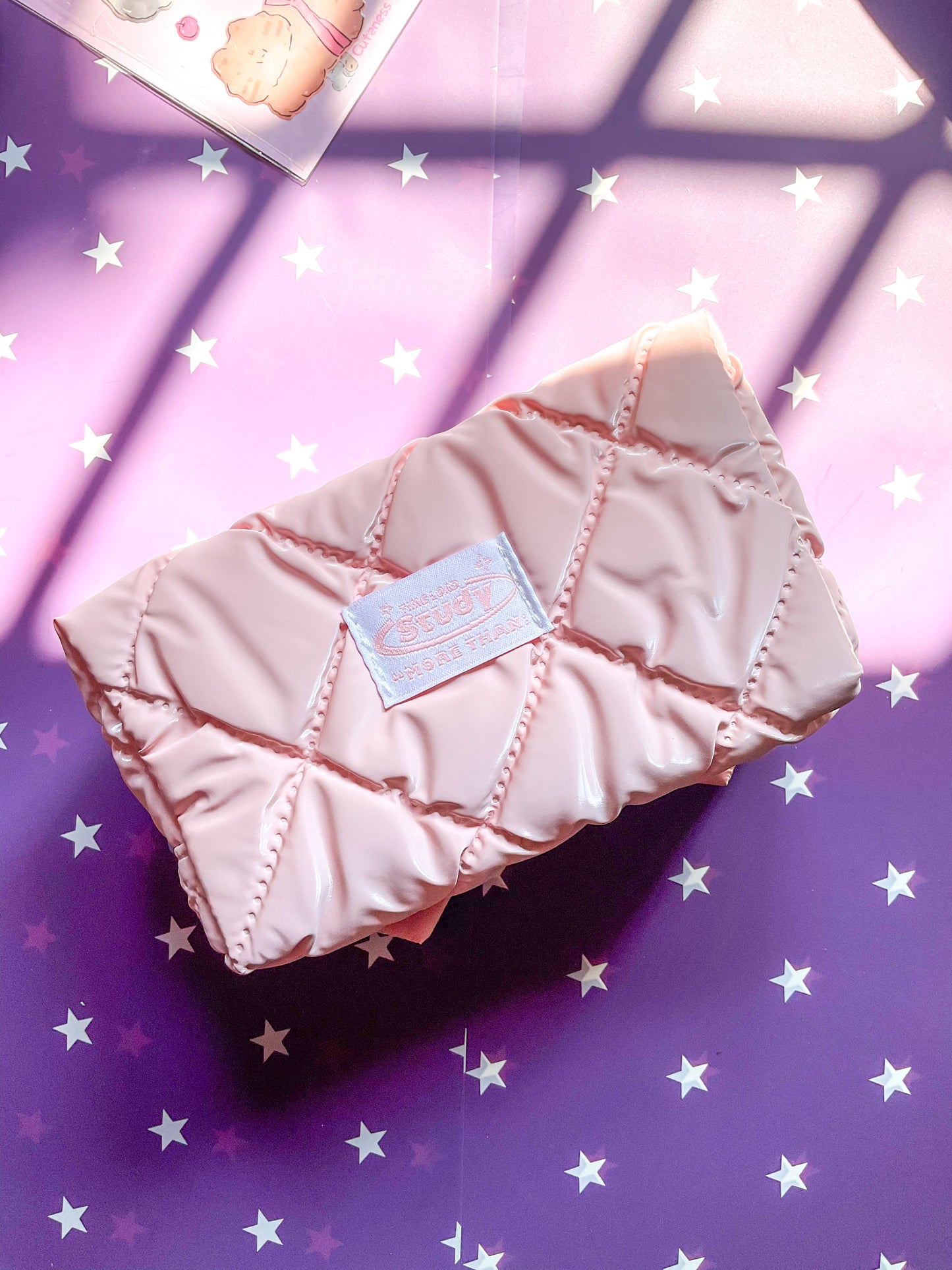 KV53042-R11 Premium Quality Pencil Pouch| Stylish Toiletry Bag Multifunction Cosmetic Bag| Cute Kawaii Pencil Bag Peach