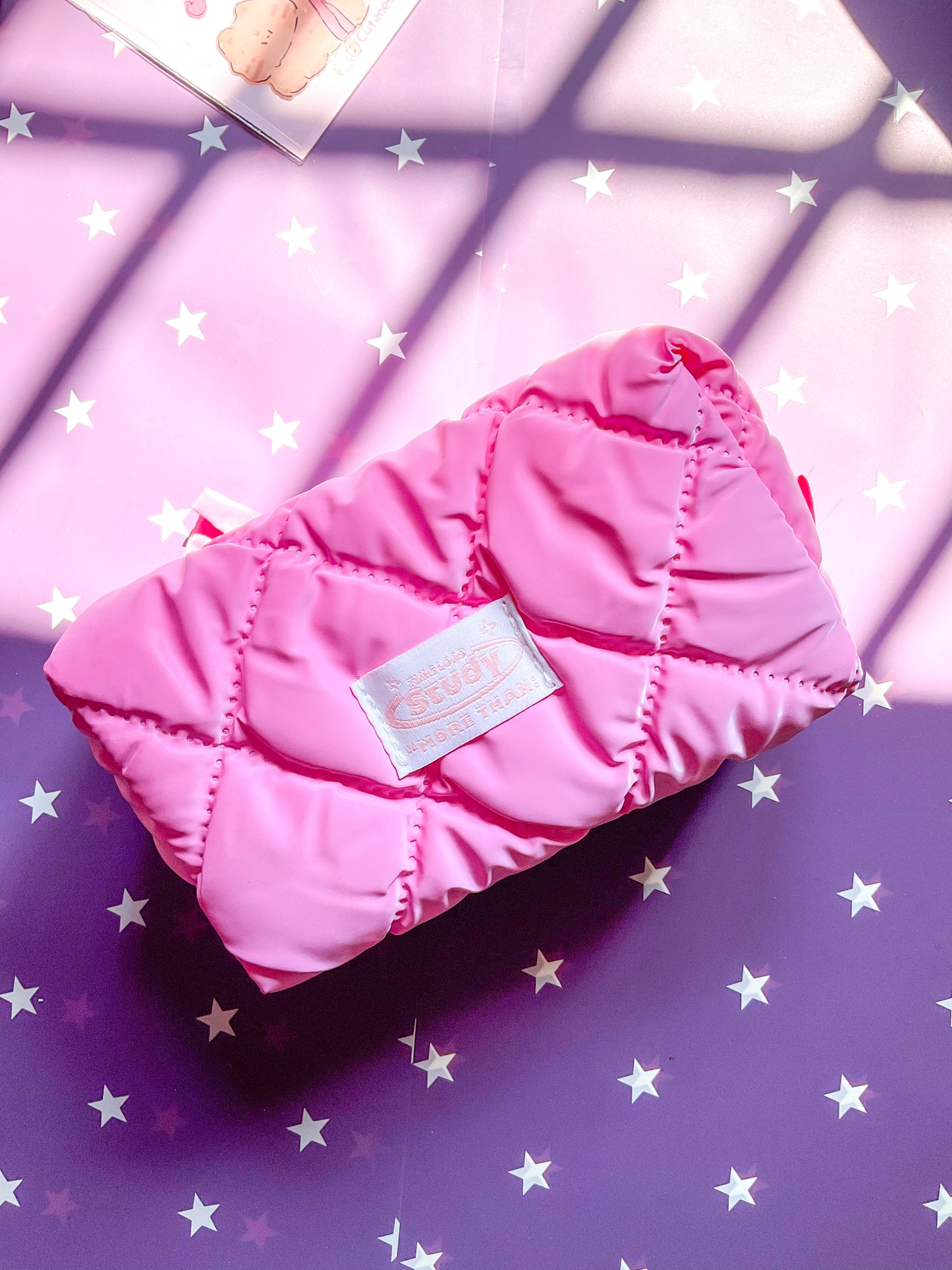 KV53042-R11 Premium Quality Pencil Pouch| Stylish Toiletry Bag Multifunction Cosmetic Bag| Cute Kawaii Pencil Bag Pink