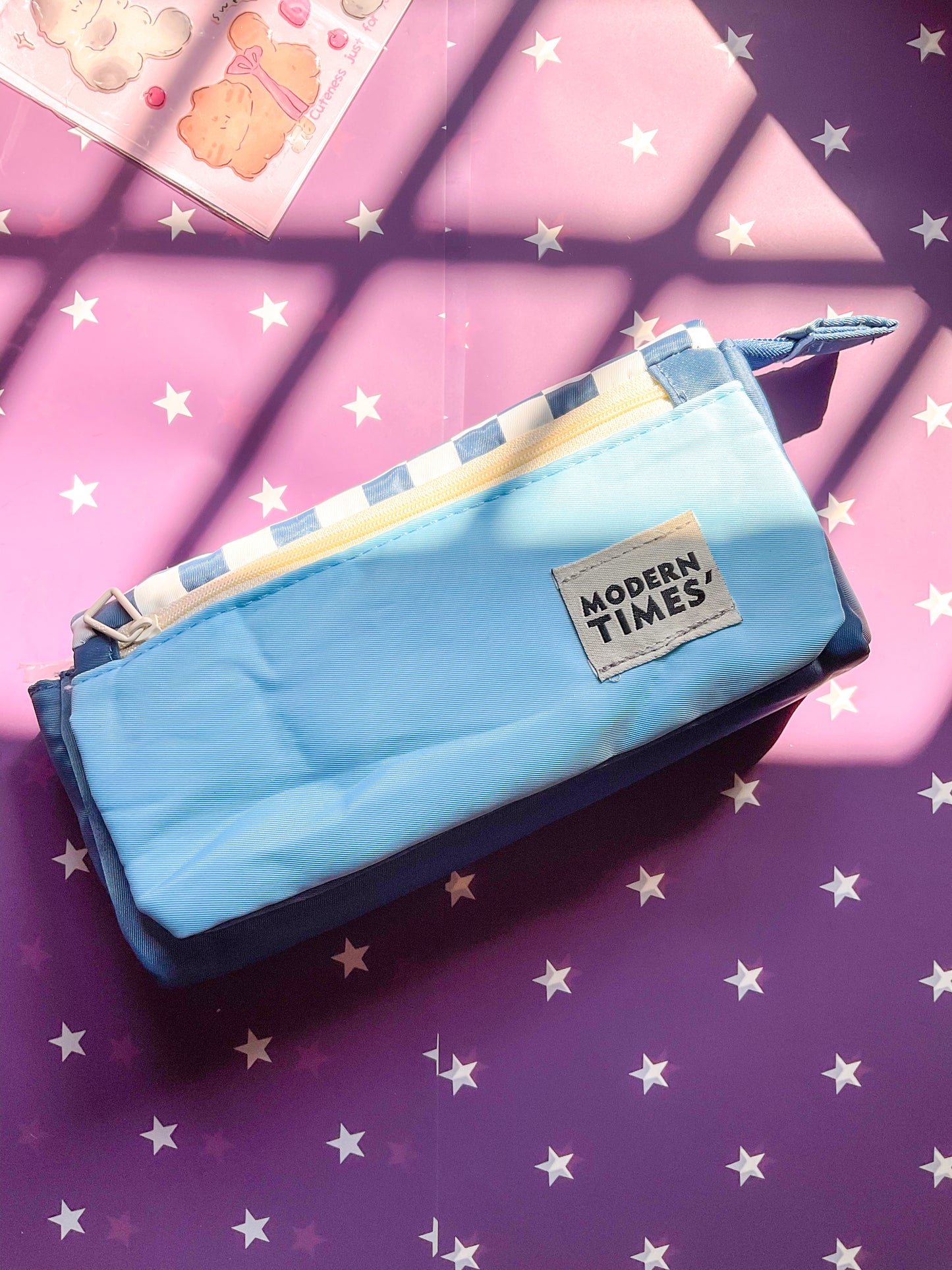 KV53042-R27 Premium Kawaii Pencil Case| Cute Stationery Pencil Bag| Large Capacity Pencil Pouch Blue
