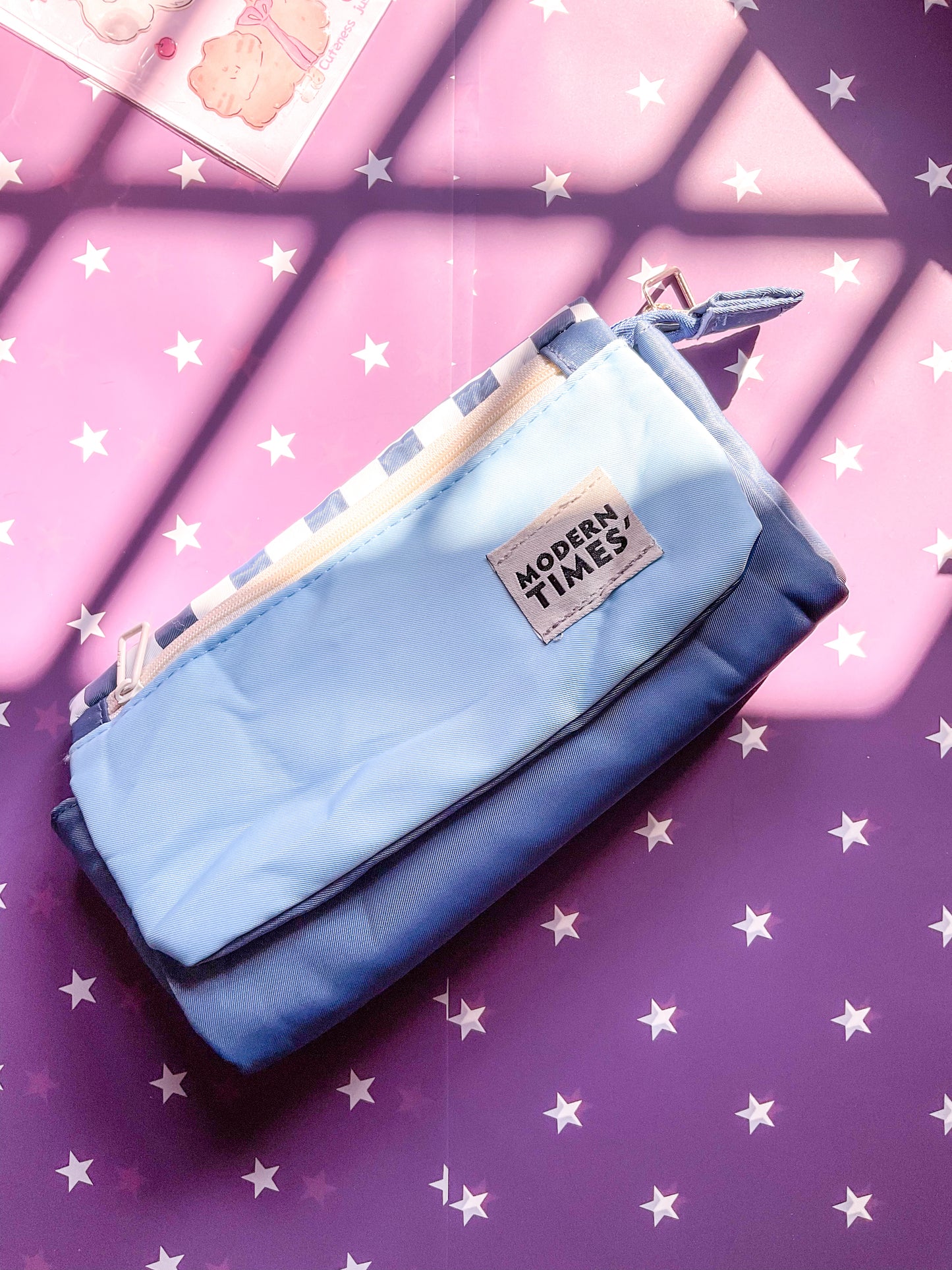 KV53042-R27 Premium Kawaii Pencil Case| Cute Stationery Pencil Bag| Large Capacity Pencil Pouch Blue