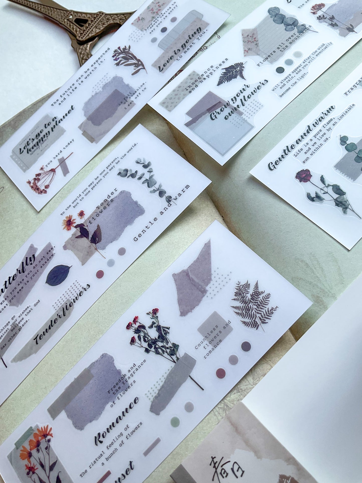 HGD-CRFJ006-Journal Paper |G4 | Vintage 5 Designs | 5 Sheets each