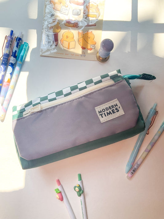 KV53042-R27 Premium Kawaii Pencil Case| Cute Stationery Pencil Bag| Large Capacity Pencil Pouch Green