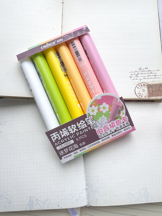 Csh805 Acrylic Painter | 6 pcs | Brush Pen