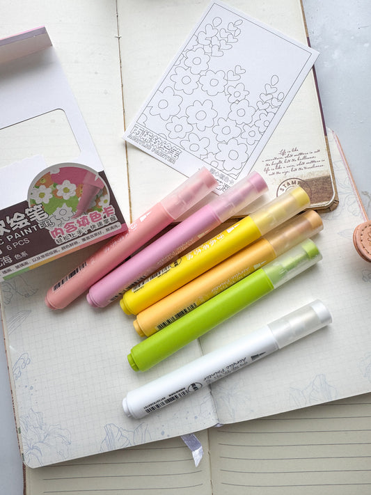 Csh805 Acrylic Painter | 6 pcs | Brush Pen
