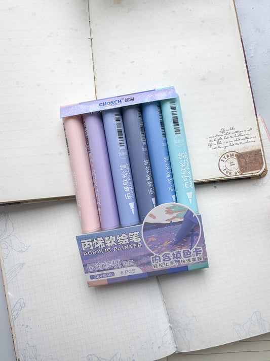 Csh846 Acrylic Painter | 6 pcs | Brush Pen