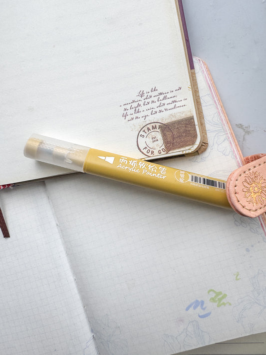 Csh805 Golden Acrylic Painter | 1 pcs | Brush Pen
