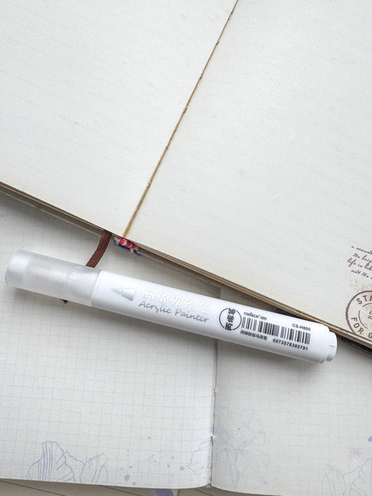 Csh805 White Acrylic Painter | 1 pcs | Brush Pen